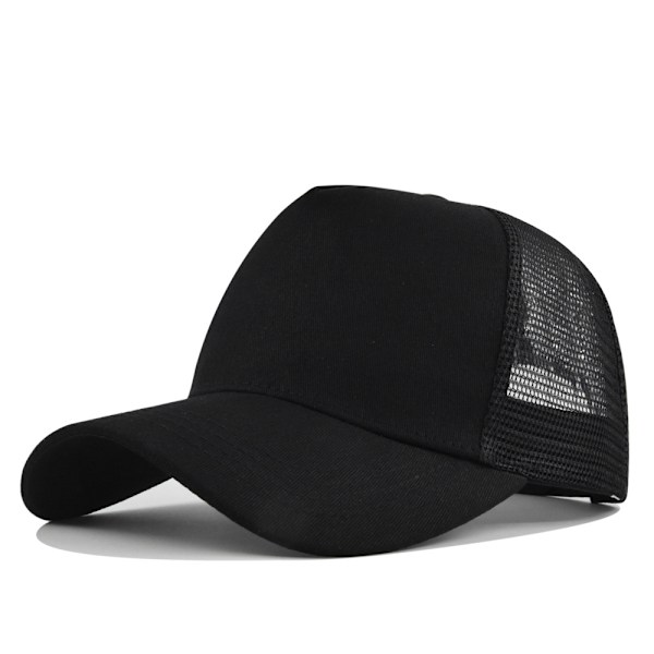 Keps Basebollkeps Enfärgad Meshkeps Andningsbar black