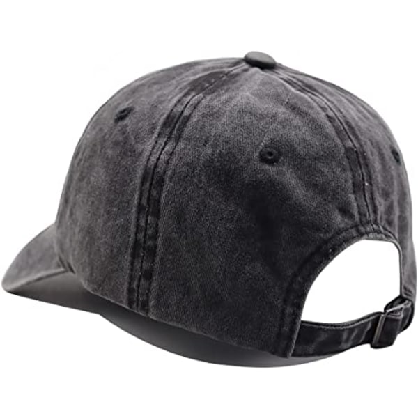 Håndhatt, Skull Finger Baseball Cap Justerbar Vasket Slitt