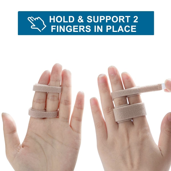 12 STK Fingerløkker Tape for ødelagte, fastklemte, hovne finger eller