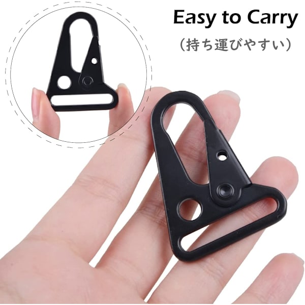 12 stk. Multifunktionelle nøgleringkarabiner (5x2,5 cm) Tang Bu