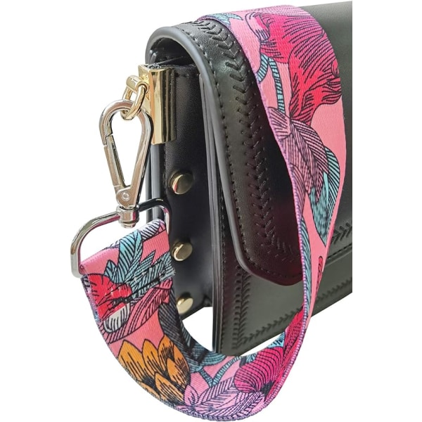 Justerbar erstatningsrem 3,8 cm (rosa) bred skulderrem for stropper