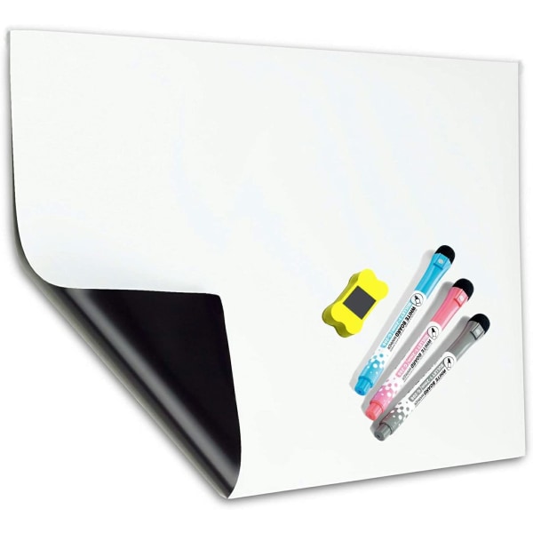 1 x magnetisk whiteboard, 3 penne, 1 whiteboard viskelæder Magnetic wh