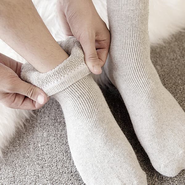 5 par vintervarma strumpor herrars plus fleece tjock ull te