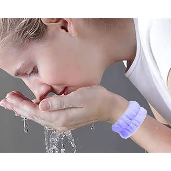4 Face Wash Armband för Yoga Makeup Sport Dusch Pannband Fac