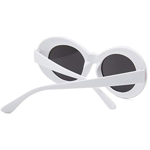 Clout Goggles Oval Mod Retro Vintage Solglasögon rund lins
