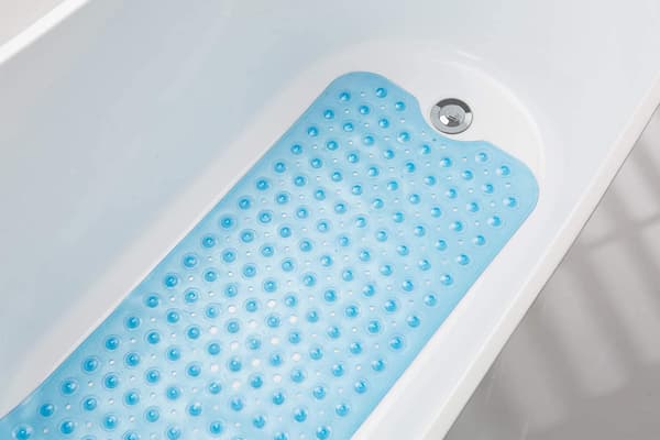 Skridsikkert bademåtte til badekar, 40 x 16 tommer, brusebadsmåtte