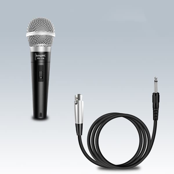 1 stk. professionel dynamisk mikrofon med 3m kabel til DVD, T