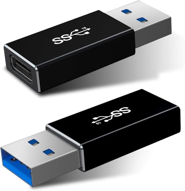 USB C - naar USB 3.0 -adapter, 2-pack, type-A 3.1 5 Gbps GEN