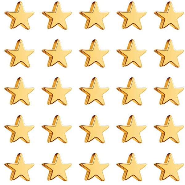 400 stykker Stjerneavstandsperler, 6 mm stjerneformede perler, håndlagde Be