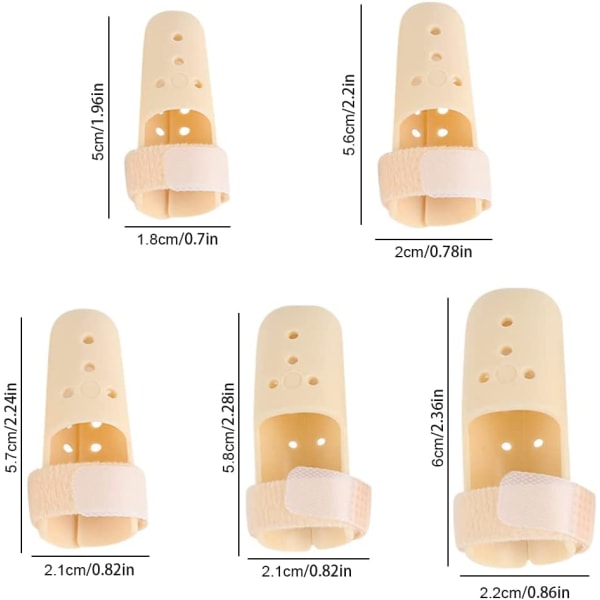 5 STK Gummi Finger Bandage Finger Beskyttelse Finger Skinne Finger