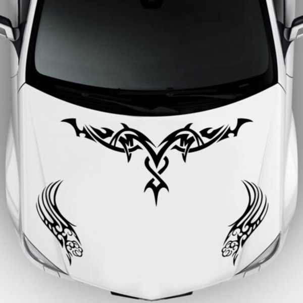 Universal Racing Hood Stripes Decal Vinyyli Tarra Body For