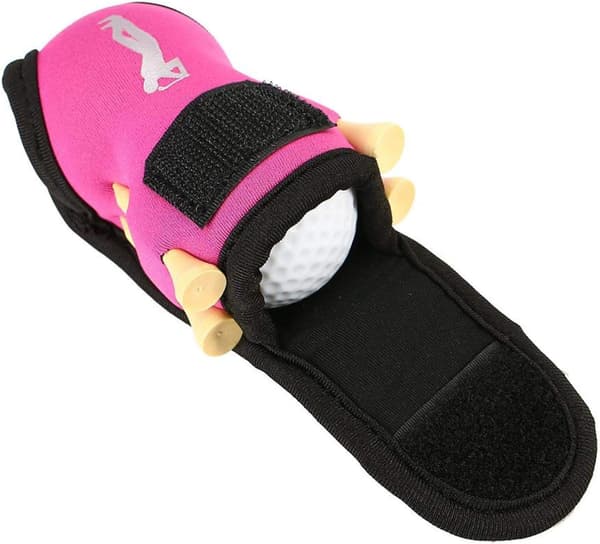 Rosa - Golfbollsskydd, Golf Tee Bag, Drickpåse för Golfbollar
