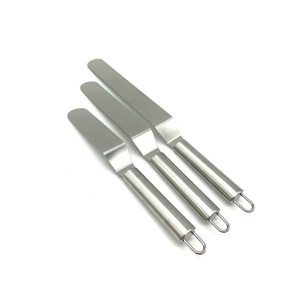 Vinklet konditorispatel, rustfrit stål paletspatel, dekor
