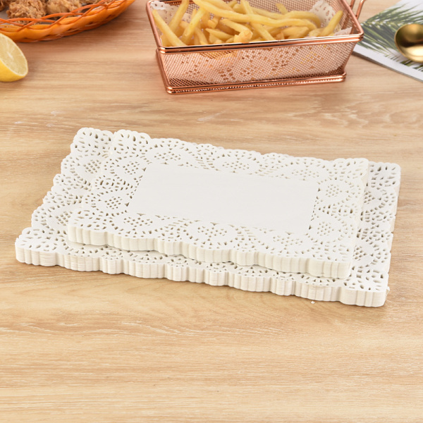 150 st vita spetspapper doilies kakförpackningsplatta