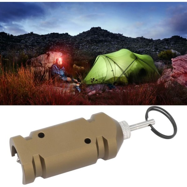 (Ruskea) Outdoor Camping Hälytin, Perimeter Defense Device, Alumiini