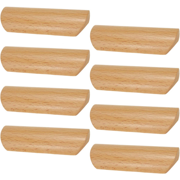 8 kpl kaapin puukahvat ja vetimet 2,5 tuuman (64 mm) reikä