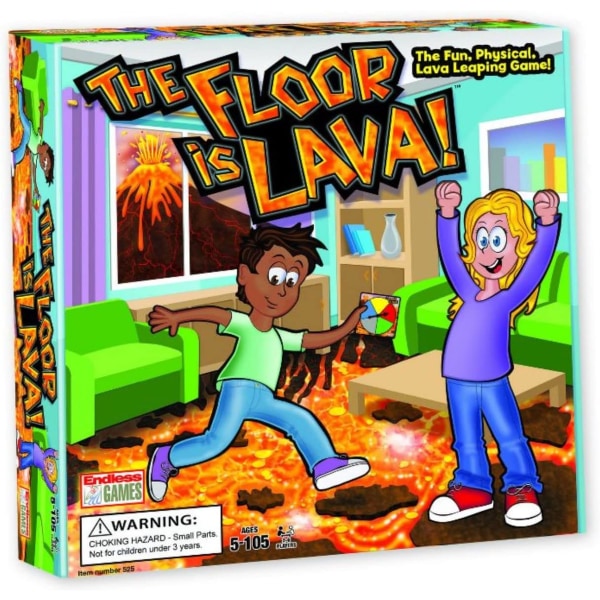 Lava Jump Gulvspill - Interaktivt Brettspill for Barn og Voksne