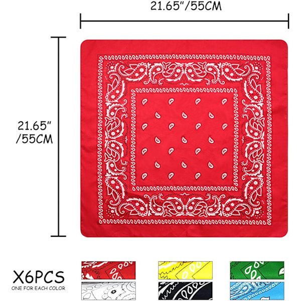 Sjal Halssjal Bånd Cashewnøtt Bandana Design Sjal Nyhet