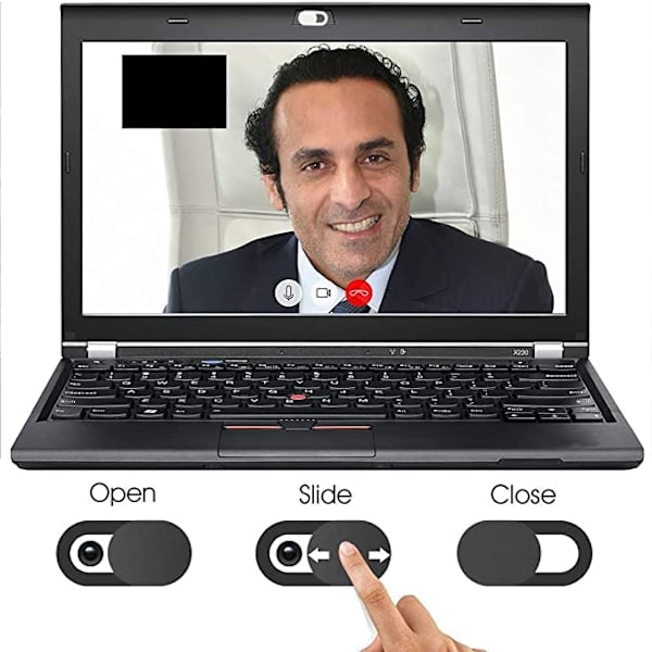 [4 stk.] Webcam-dæksel, ultratyndt kameradæksel til tablets, bærbare computere og smartphones