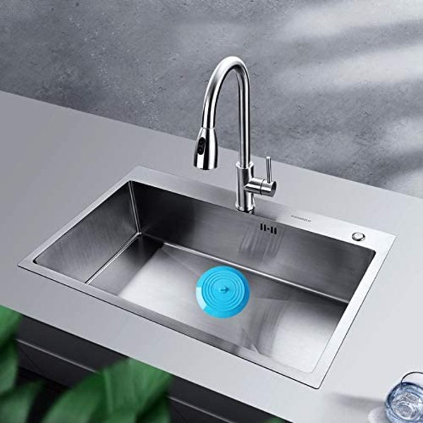 Silikon badekarpropp, universell vaskpropp avløpsplugg, 6 tommer D