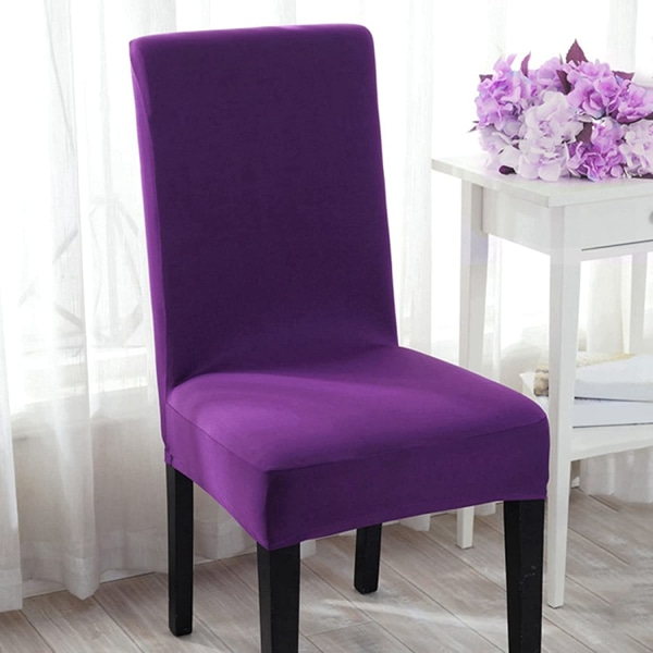 Spandex Elastic Chair Slipcover Stretch Chair Cover (6 stk, The Bi