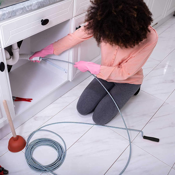 Fleksibel fjederrenser slangeplunger til tunge affald