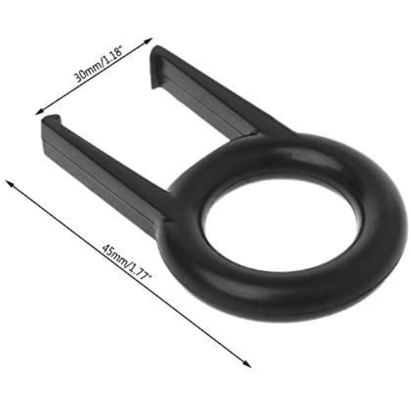 5 Pack Black Color Avrundet nøkkeltrekker Keycap puller/nøkkelhette Fjern