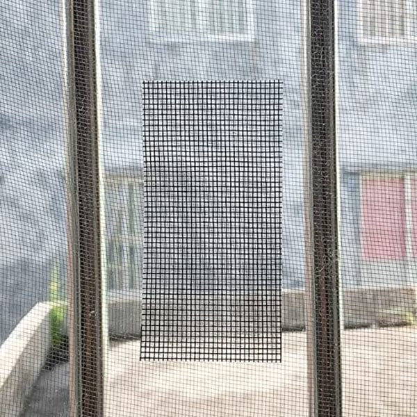 2-paks vindusskjermreparasjon 2"×80" grå kittape Glassfiber Rep
