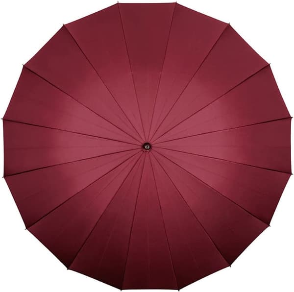 Canne Large Robust Automatic Open Umbrella viininpunainen