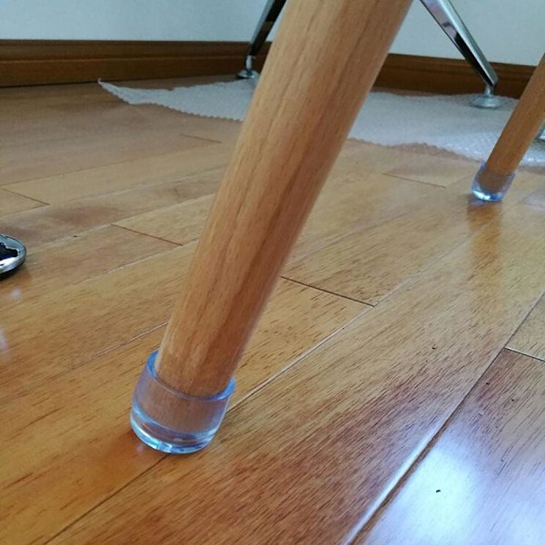 Silikonisuojukset tuoleille ja huonekaluille - 16 kpl - puujaloille ja pöydille - naarmuuntumisenesto ja melunvaimennus - 20 mm -