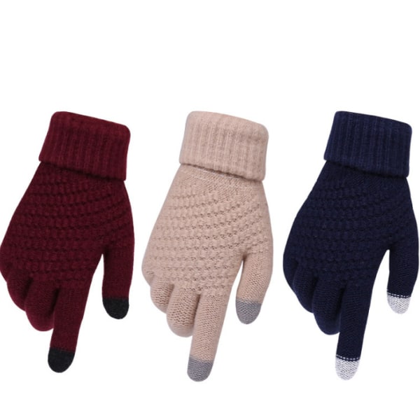 2 par touch screen handsker til kvinders vinterstrik s