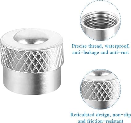 16 stk metallventilhetter, forseglede dekkventilhetter, automotiv