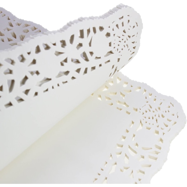 150 st vita spetspapper doilies kakförpackningsplatta