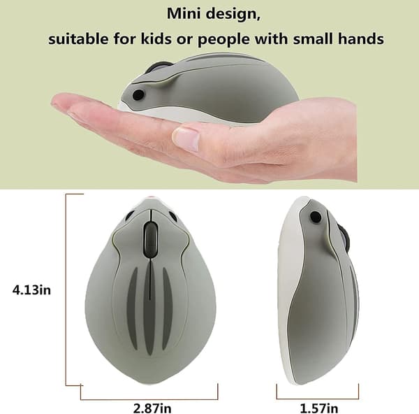 Sød hamsterformet mini lydløs ergonomisk design lille bærbar