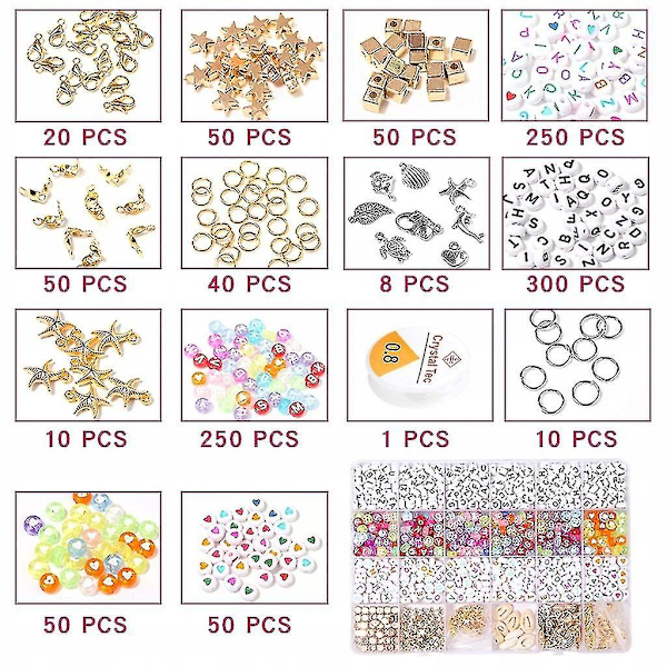 5848 Clay Heishi Beads Disc Beads Kit för