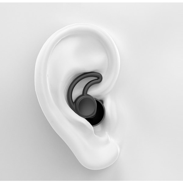 Sorte ørepropper til at sove - Genanvendelig høreværn i F