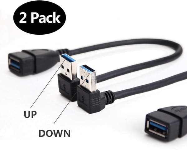 SuperSpeed ​​USB 3.0 han til hun forlængerdatakabel op og
