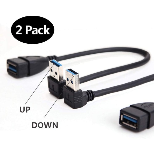 SuperSpeed ​​USB 3.0 hann til hunn forlengelsesdatakabel opp og