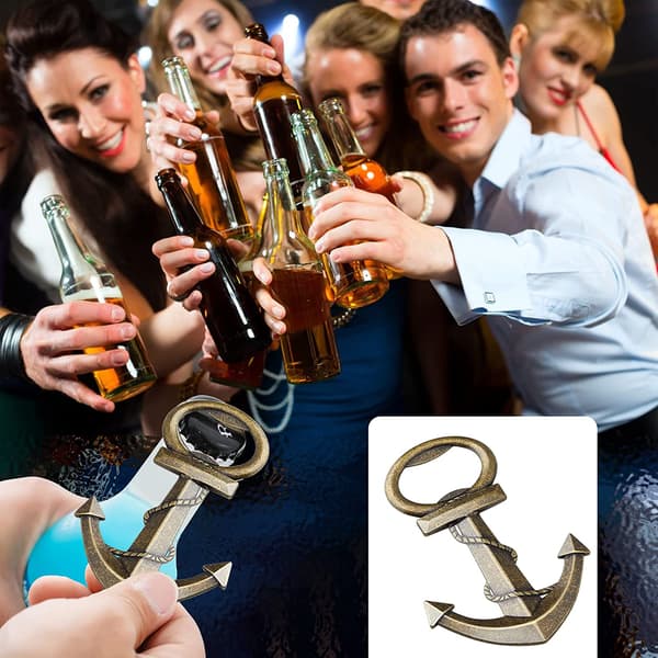 Todelt flaskeåbner, ankertype flaskeåbner, ølflaske