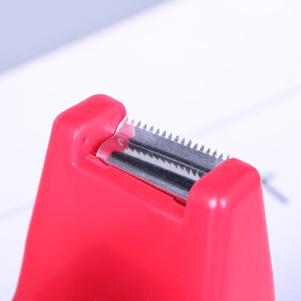Stor blå tejpdispenser, 16,3 × 7,2 × 8,3 cm - påfyllningsbar skrivbordsdispenser
