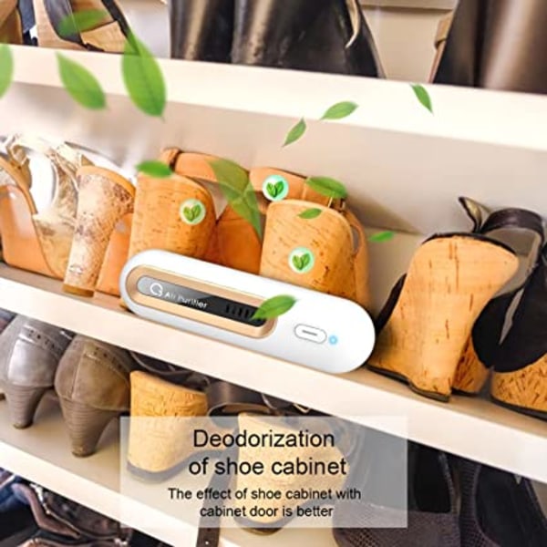 Mini USB Kjøleskap Deodoriser og Freshener, O3 Ozon Generatorer Fr