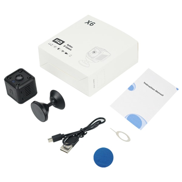 Mini Spy Camera Recorder, Full HD 1080P Magnetic Spy Cam Trådlös