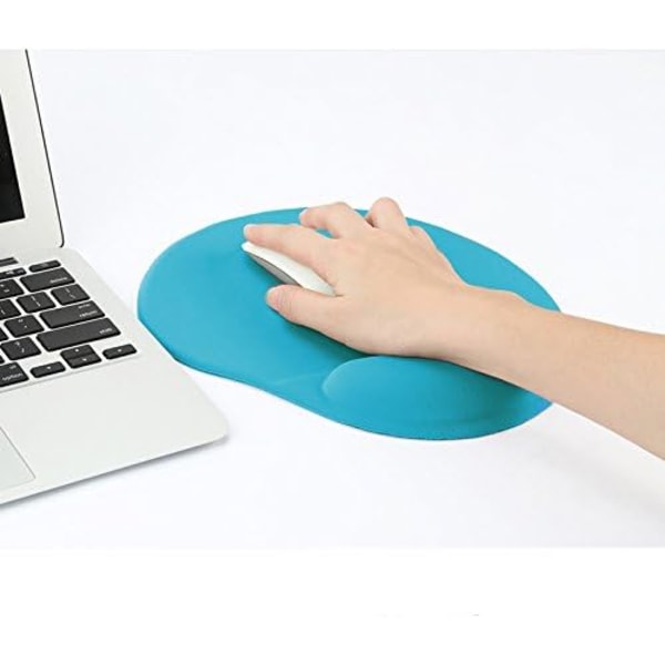 Musematte, komfort med ergonomisk håndleddsstøtte, for bærbar PC, skrivebord,