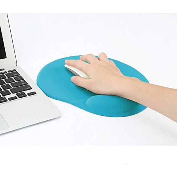 Musemåtte, komfort med ergonomisk håndledsstøtte, til bærbar computer, skrivebord,
