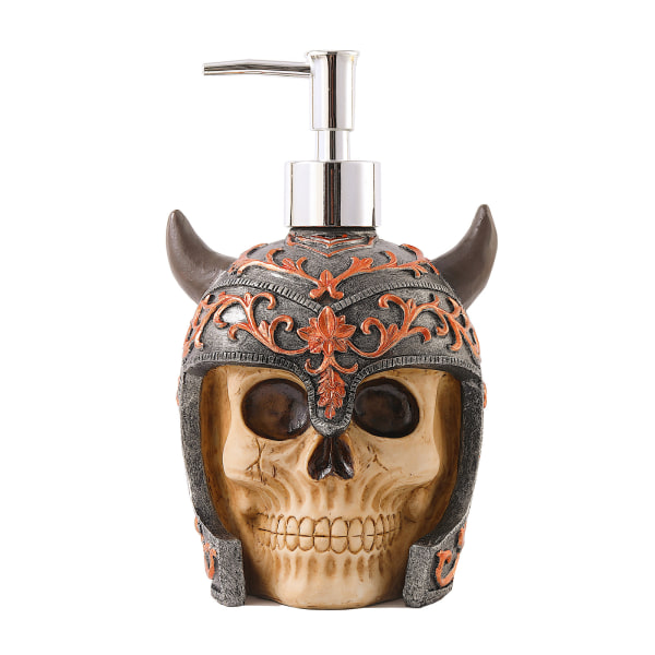Viking Skull Head flytende flaske Europeisk stil Vintage Resin Sho
