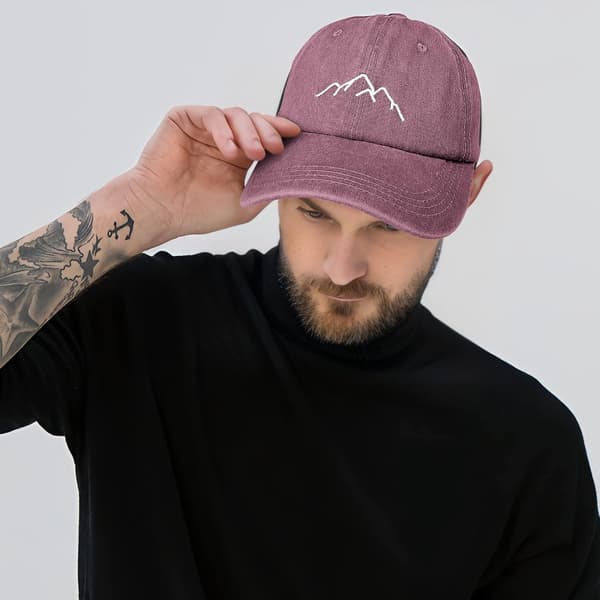 Baseball keps herr bomull broderad solhatt unisex justerbar ca