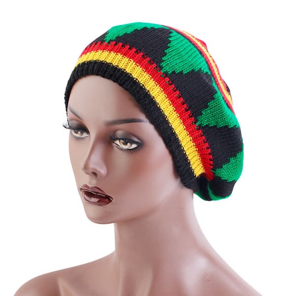 Håndheklet jamaicansk reggae-lue