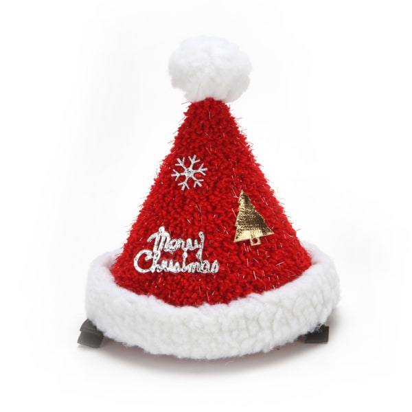 Fire store julehat hårspænde sød sød hat anker gave f