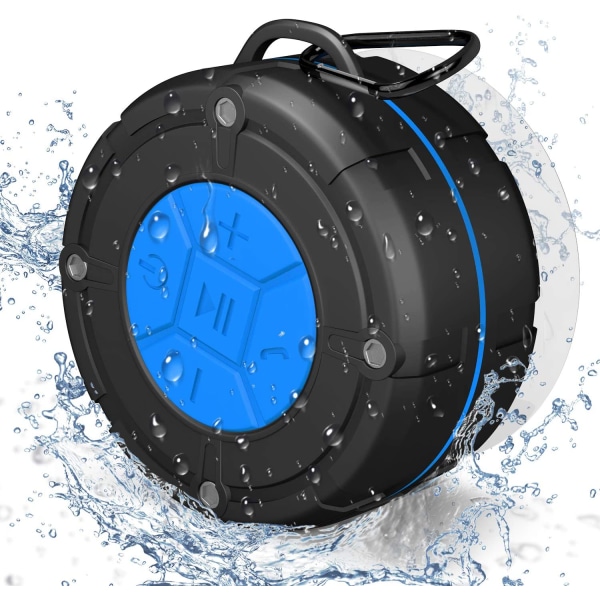 Shower Speaker Bluetooth 5.0, IPX7 Waterproof Bathroom Shower Ra