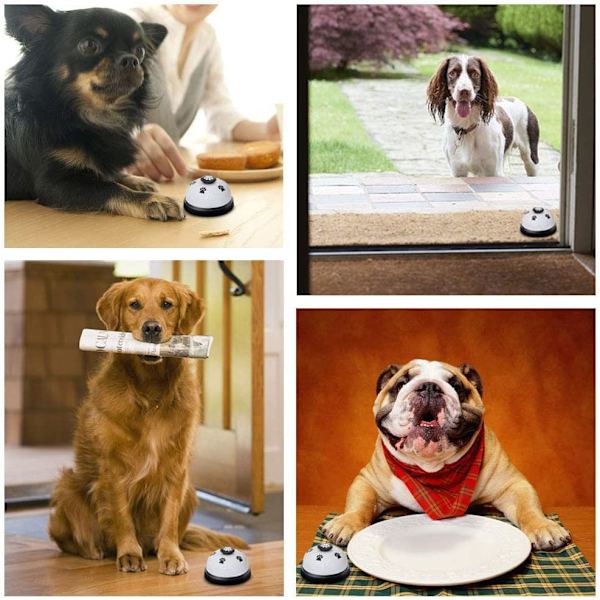 2-pak Hundeklokke (7*4cm), Høj Kvalitet Hundeklokker til Dør Pottetræning